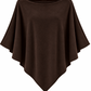 Soft Elegance – Leichter Poncho schokobraun, Gr. 36-42