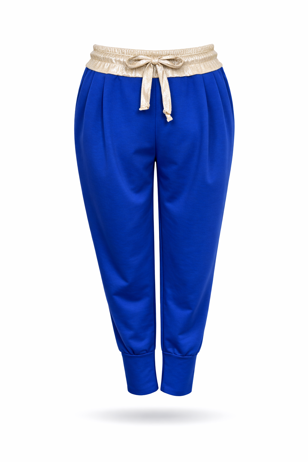 Damen Joggerpants mit Satinbund Gr. 36-42 royalblau