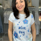 T-Shirt "Nice day" blau
