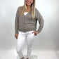 Cardigan taupe,  Gr. 36-42