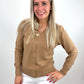 Cardigan caramel, Gr. 34-40