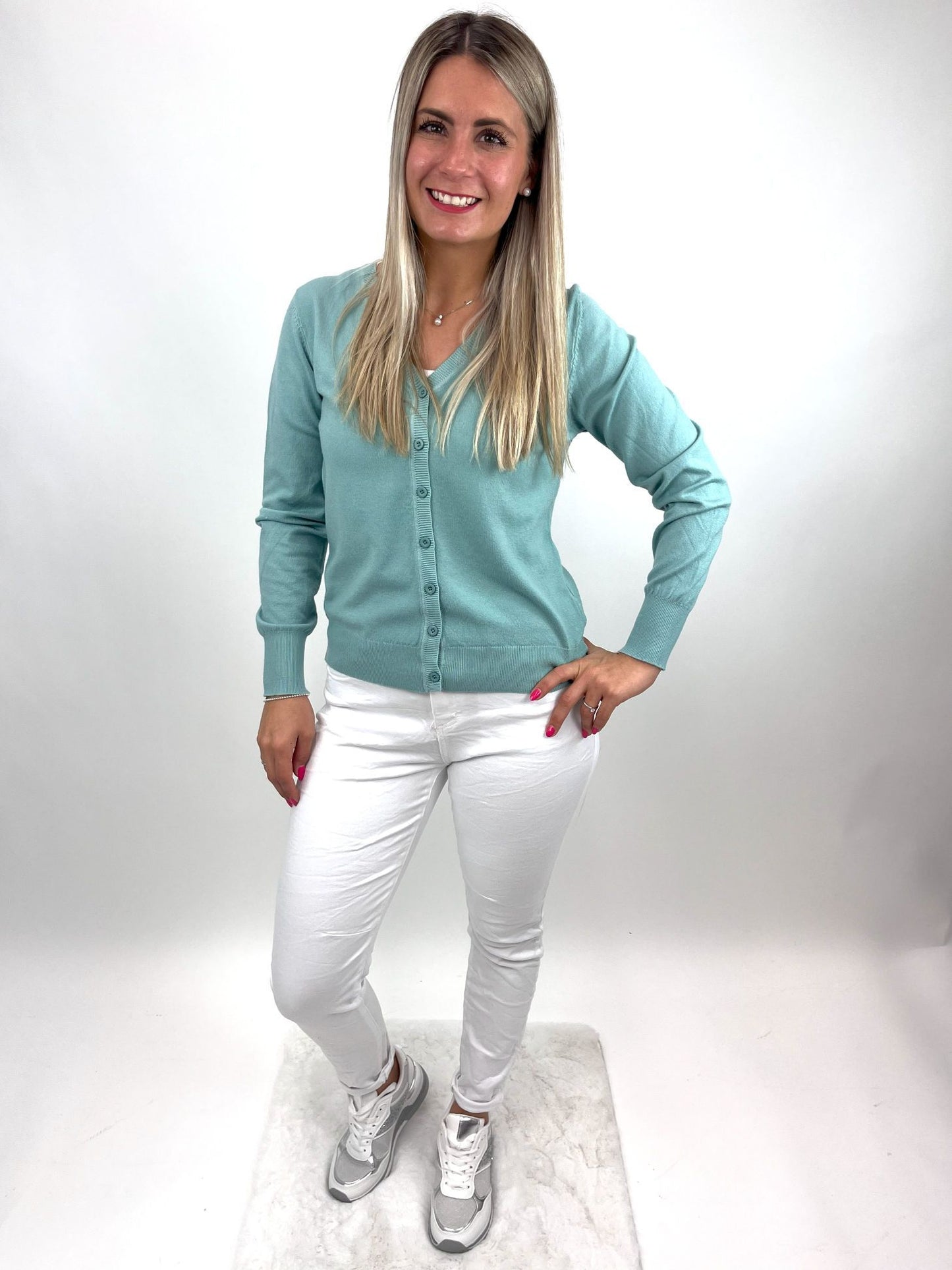 Cardigan mint, Gr. 34-40