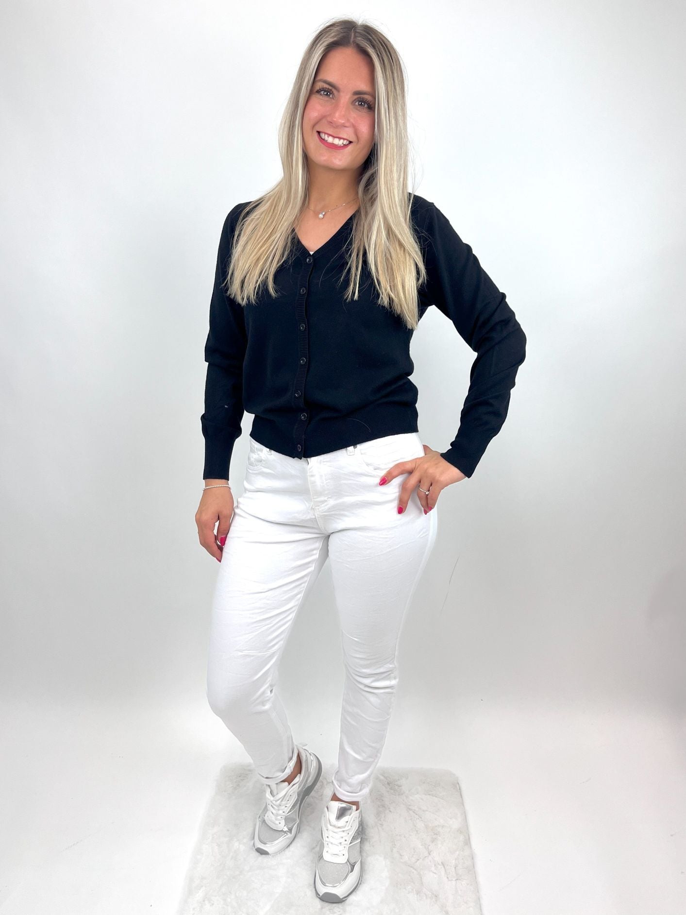 Cardigan schwarz, Gr. 34-40