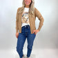 Cardigan caramel, Gr. 34-40