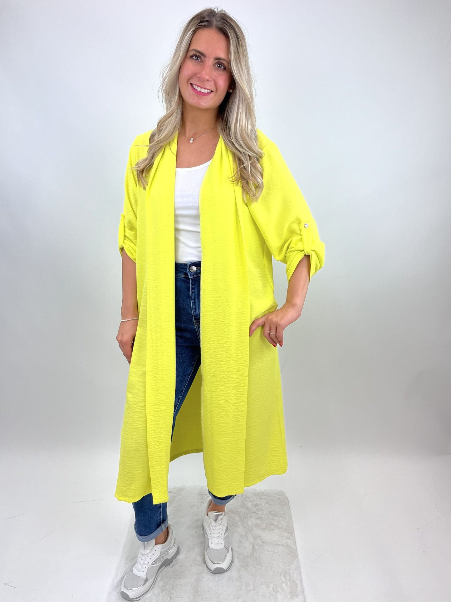 Cardigan limette , Gr. 36-42