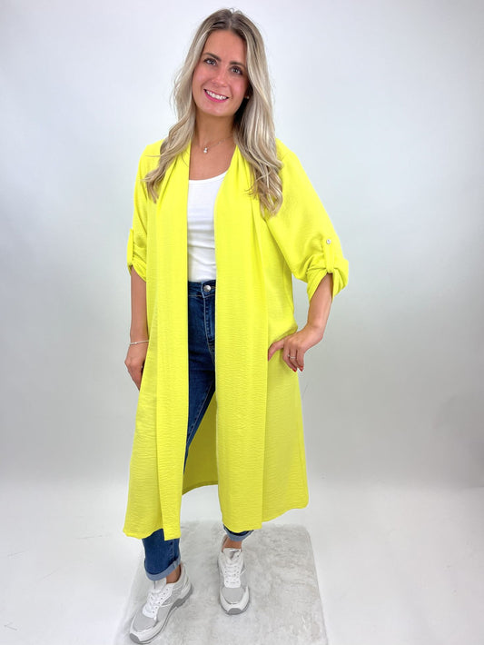 Cardigan limette , Gr. 36-42