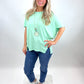 Shirt mit Kette mintgrün, Gr. 38-44