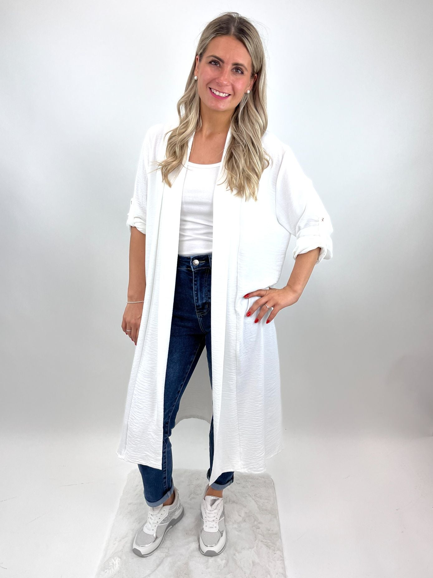 Cardigan weiß , Gr.36-42