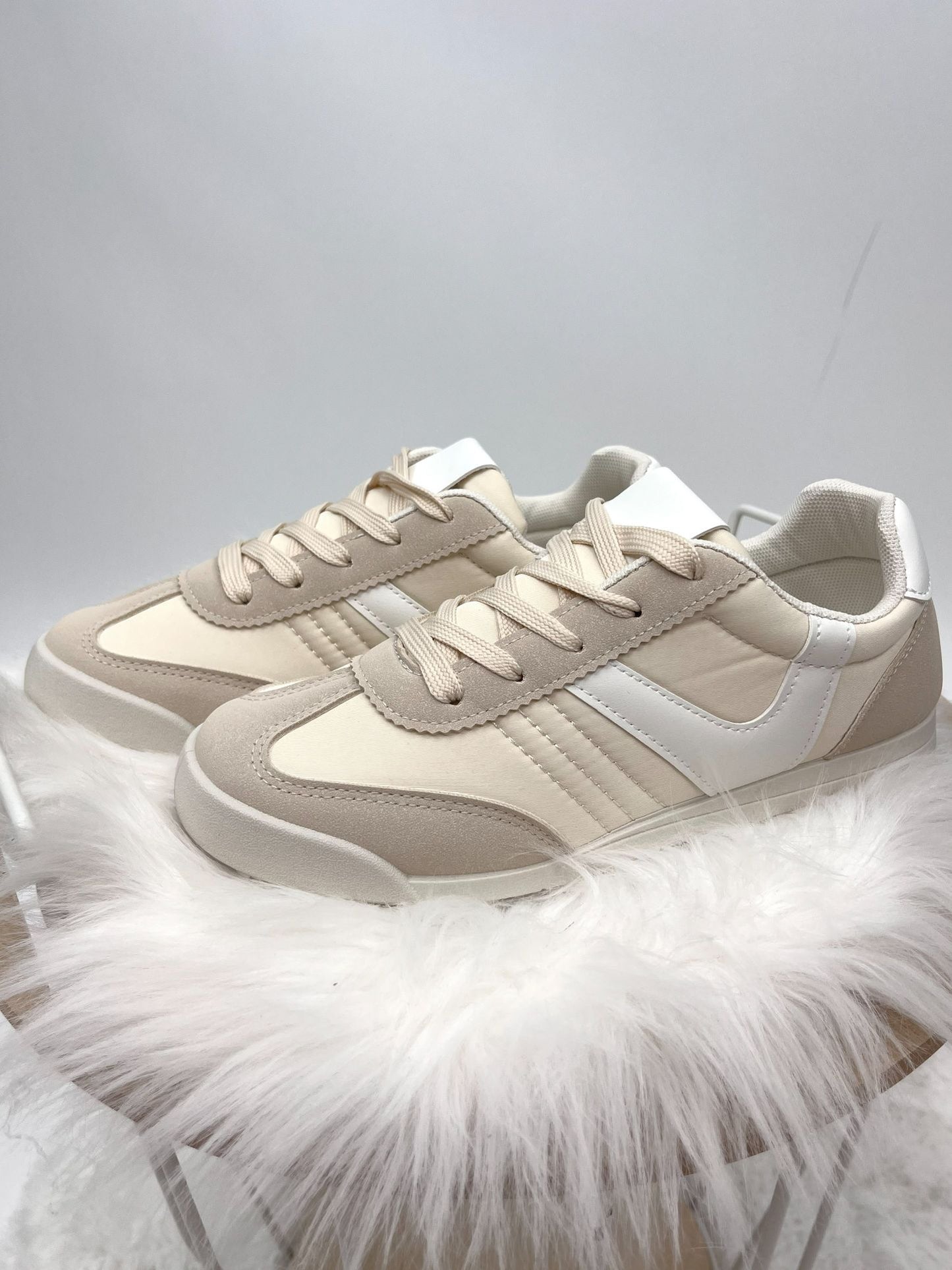 Sneaker beige/weiß , Gr. 36-41