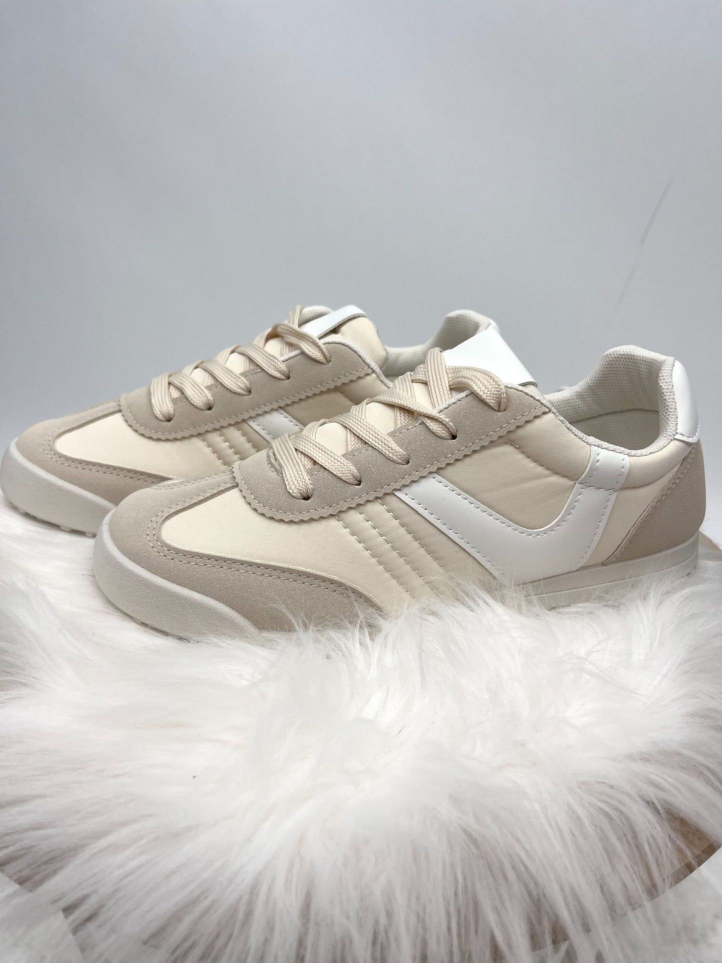Sneaker beige/weiß , Gr. 36-41