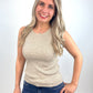 2 in 1 Set Cardigan + Top beige, Gr. 34-40