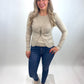 2 in 1 Set Cardigan + Top beige, Gr. 34-40