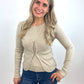 2 in 1 Set Cardigan + Top beige, Gr. 34-40
