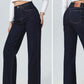 High-Waist Wide-Leg Jeans dunkelblau, Gr. 34-42