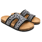 Pantolette Glam Stone schwarz, Gr. 36-40