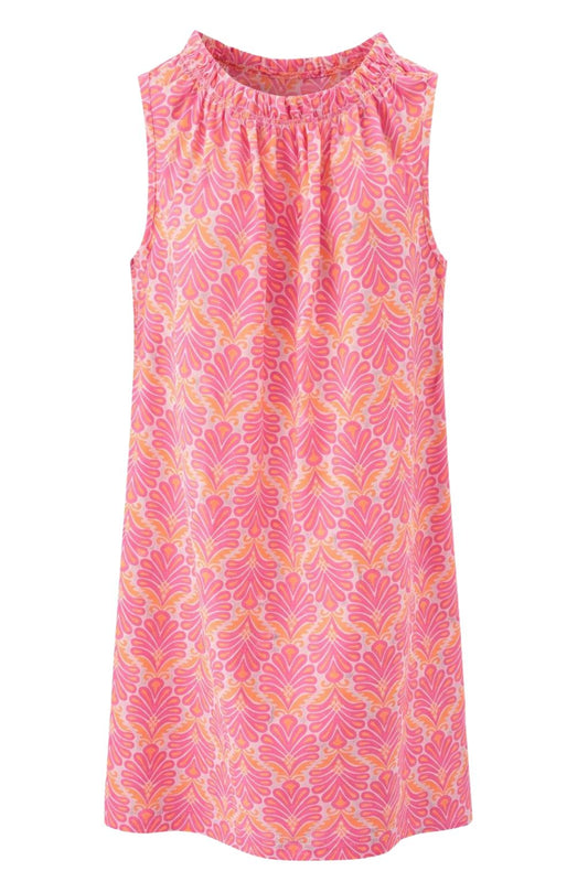 Sommerkleid Ornamente neon, Gr. 38-42