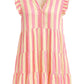 Sommerkleid Neonstreifen, Gr. 38-44