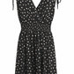 Punktekleid schwarz, Gr. 36-42