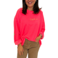 C'est la vie Sweatshirt neonpink, Gr. 34-42