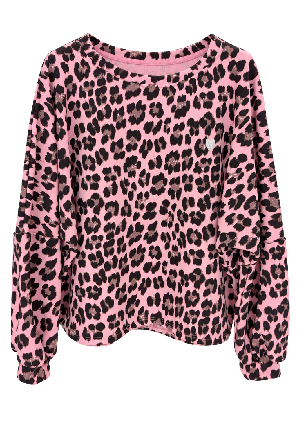 Leo Sweatshirt mit Herz rosa, Gr. 36-42