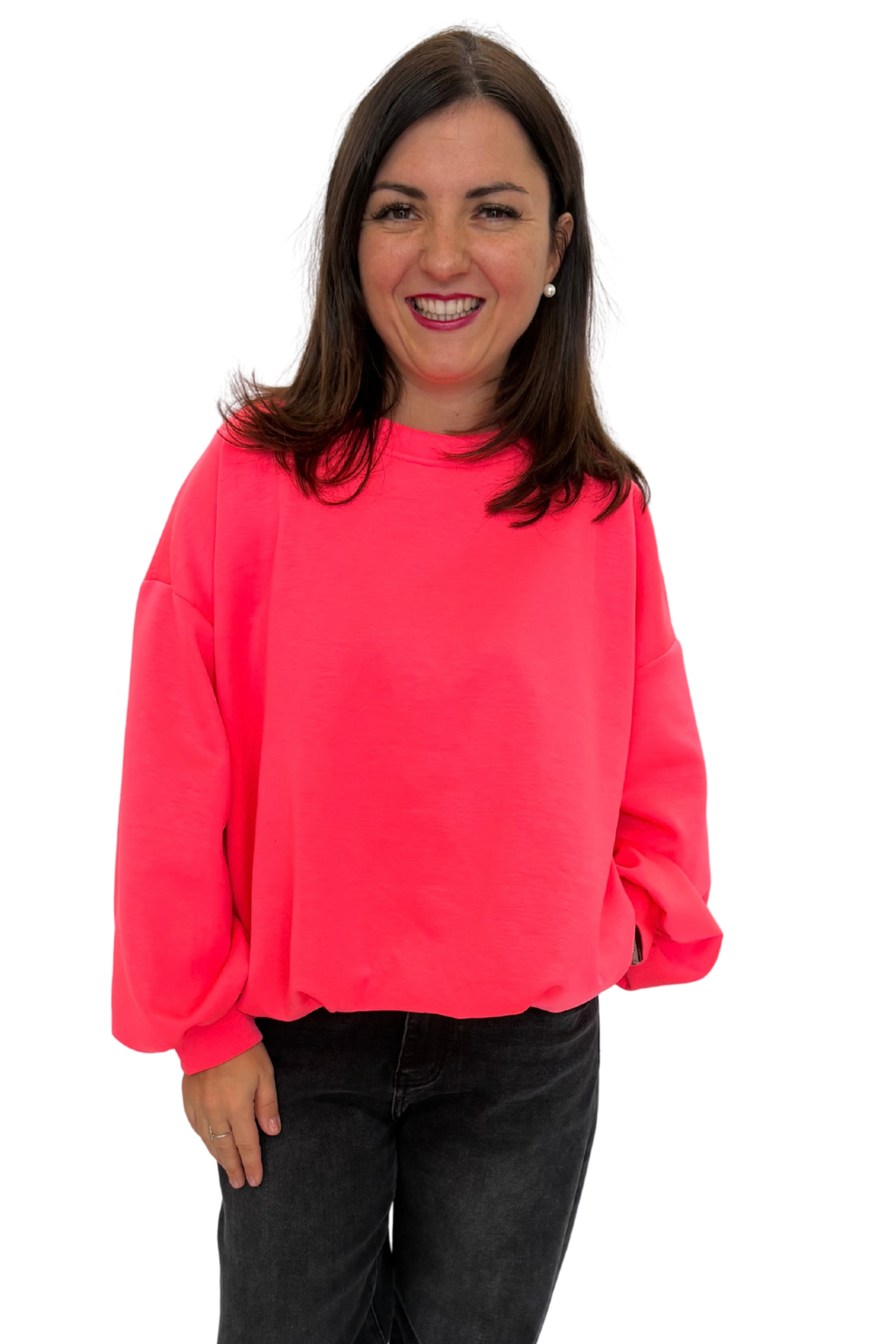 Ballon Pullover neonpink, Gr. 36-42