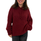 Kuschliger Kapuzen Pullover bordeaux, Gr. 36-42