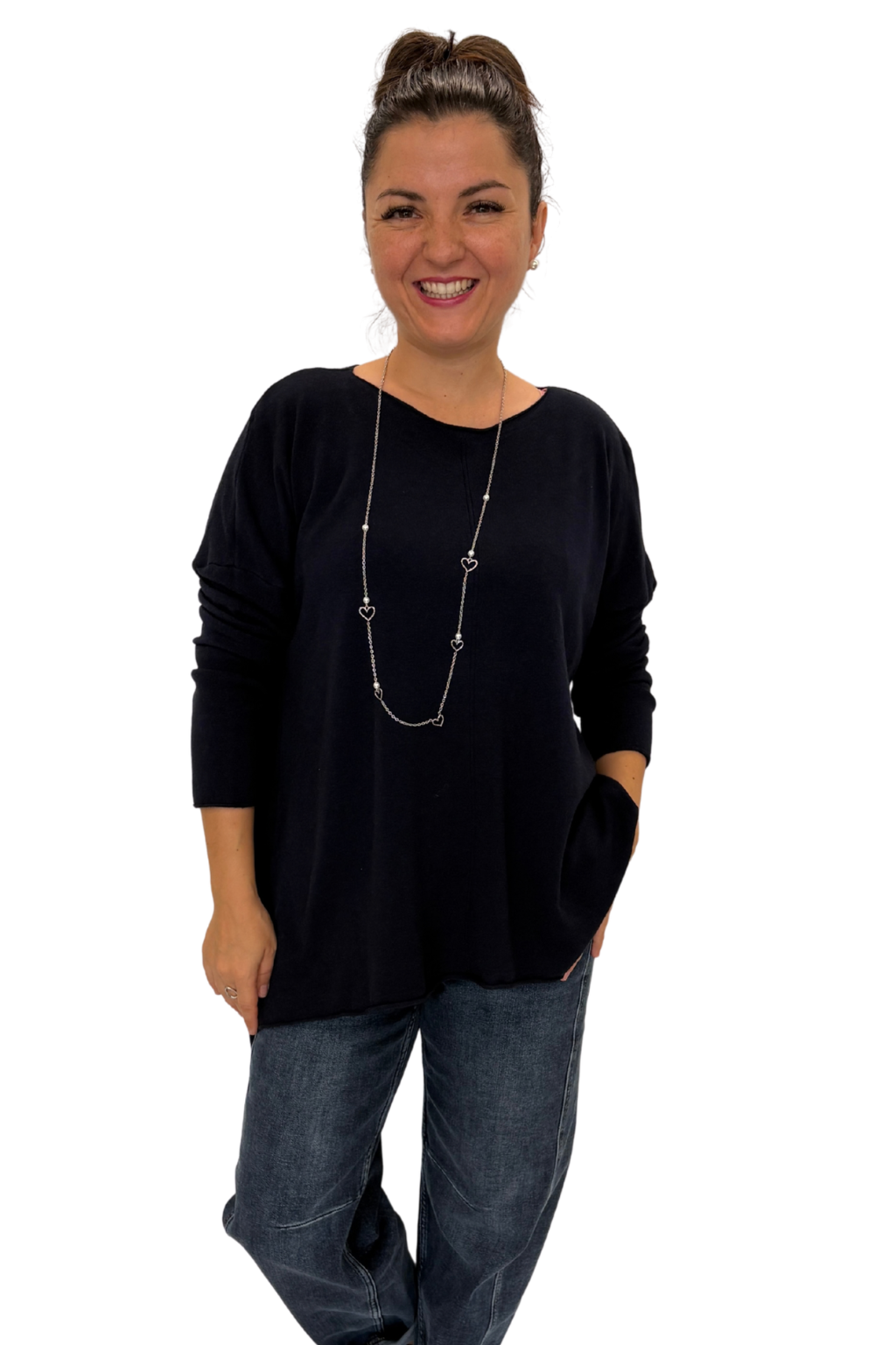 Pullover "Lina" dunkelblau, Gr. 38-46