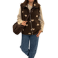 Kuschelweste "Teddy Love" schokobraun/beige, Gr. 36-40