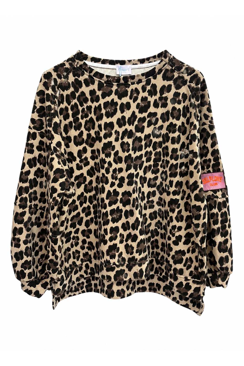 Leo Oversize Sweater „Self Love“ beige, Gr. 36-44