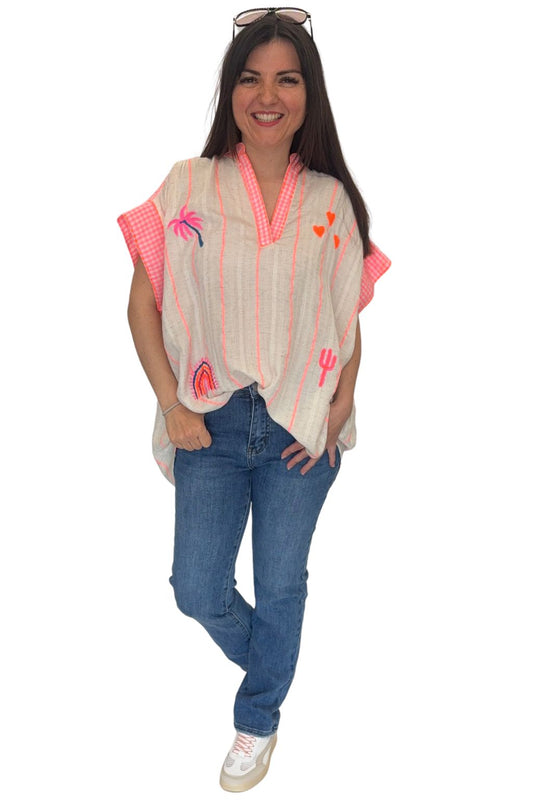 Oversize-Bluse "Dolce Vita", Gr. 38-44