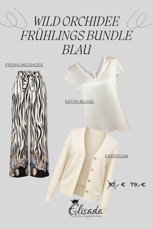 Wild-Orchidee-Frühlings-Bundle-schwarz