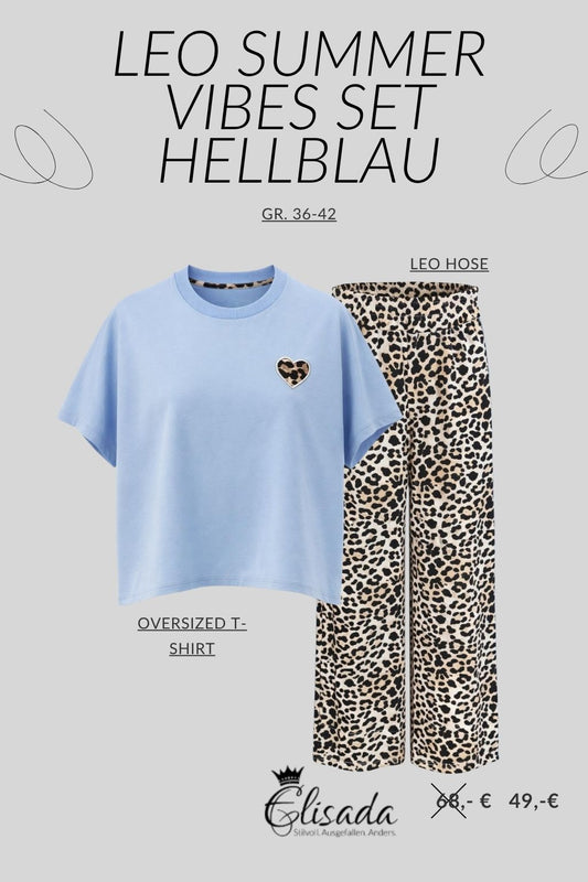 Leo Summer Vibes Set hellblau, Gr. 36-42