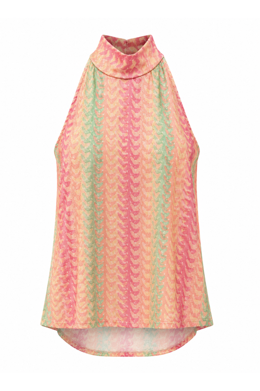 Glitzer-Neckholder Top"Golden Summer", Gr. 38-44
