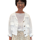Leinenjacke mit Bindesaum, Gr. 36-42