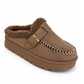 Cozy Teddy Plateau Clogs taupe, Gr. 36-42