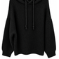 Kuschliger Kapuzen Pullover schwarz, Gr. 36-42