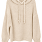 Kuschliger Kapuzen Pullover creme, Gr. 36-42