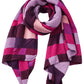 Plissee-Schal "Mila" pink/lila