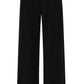 Samtcord-Hose mit Gürtel schwarz, Gr. 36-42