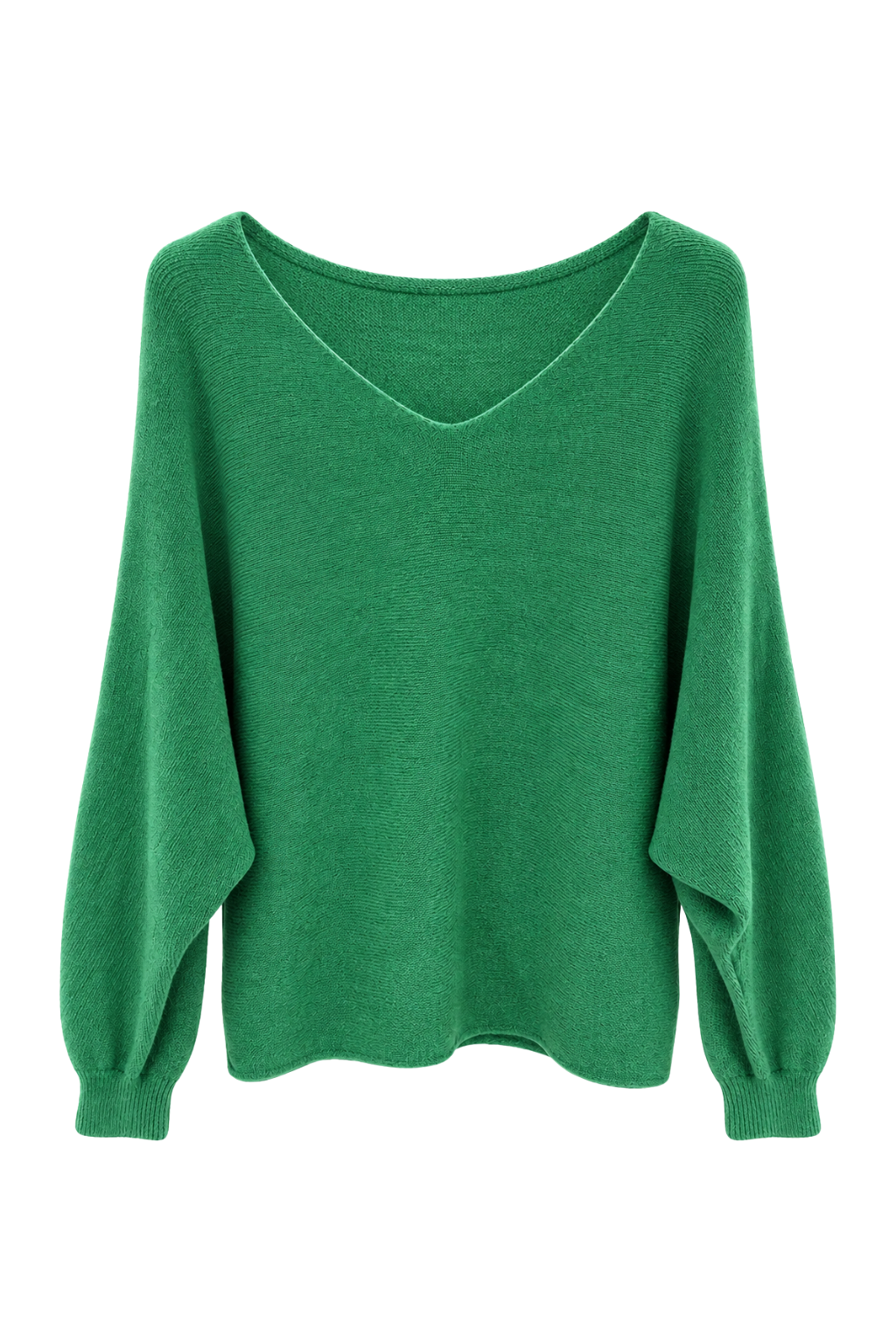LIVIA – Oversize Feinstrick-Pullover grün, Gr. 36-42