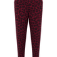 Leggins Wild Berry Leo bordeux/schwarz, Gr. 36-42