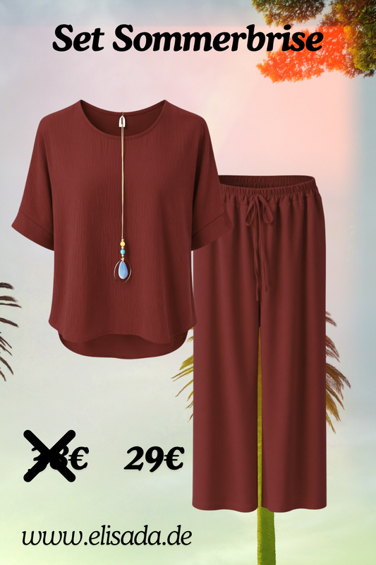 Set Sommerbrise bordeaux, Gr. 36-44