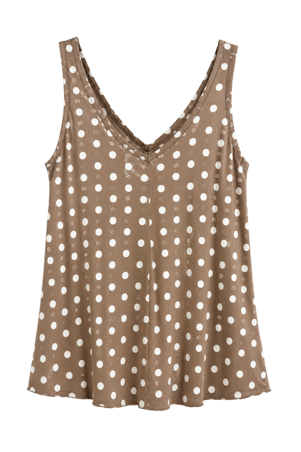 Pünktchen-Top Bella braun,  Gr. 34-38
