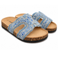 Pantolette Glam Stone hellblau, Gr. 37-40