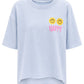 Shirt "Happy" hellblau, Gr. 36-42
