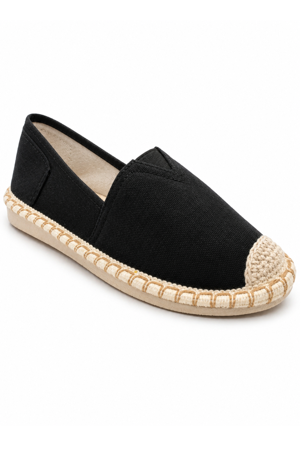 Espadrilles Slipper schwarz, Gr. 36-41