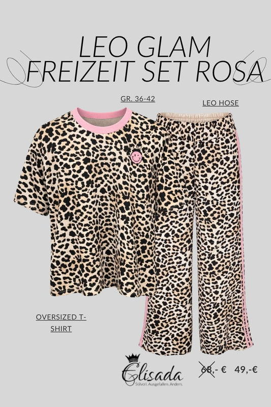 Leo Glam Freizeit Set rosa, Gr.36-42