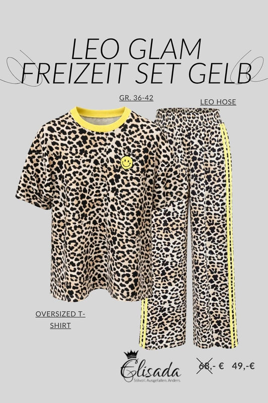 Leo Glam Freizeit Set gelb, Gr.36-42