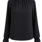 Leichte Bluse mit Glitzersteinen schwarz, Gr. 34-44