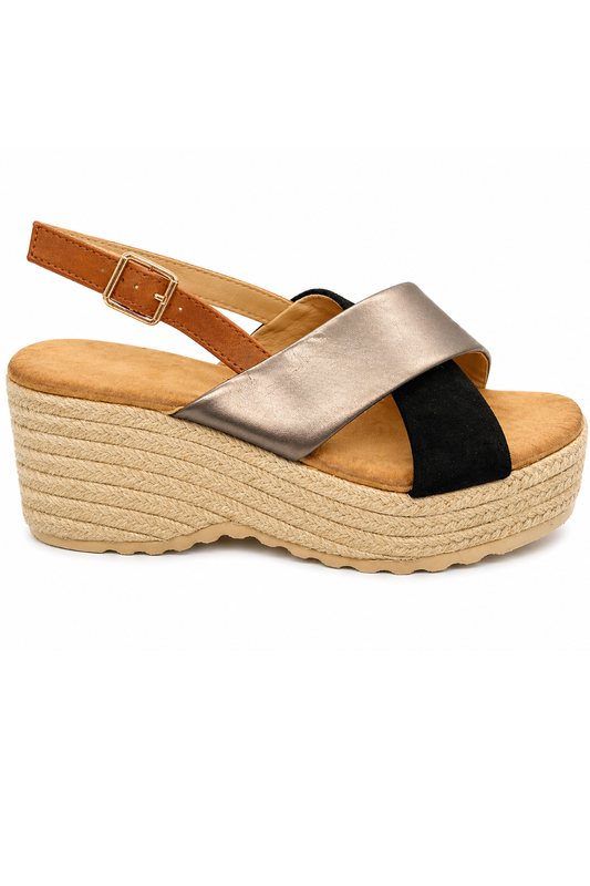 Keilsandalette mit Riemchen, Gr. 36-41